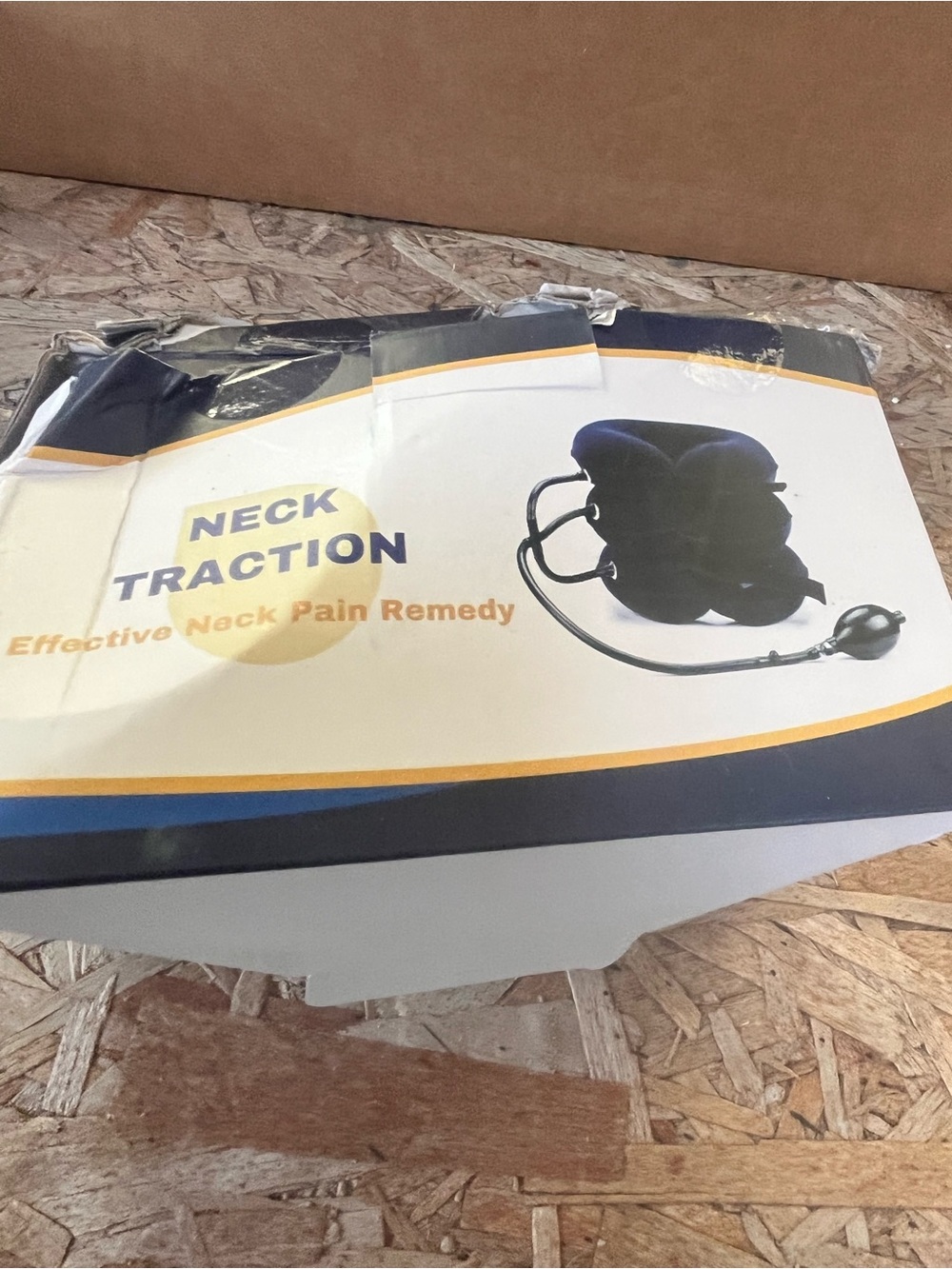 Neck Traction Inflatable Cervical Collar - Black
